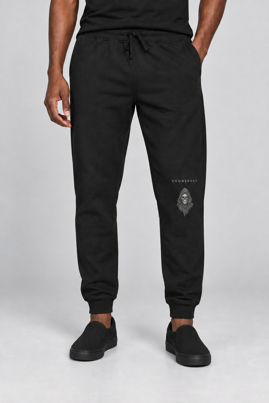 Night Shift Joggers shown on a man, waist-to-shoes view