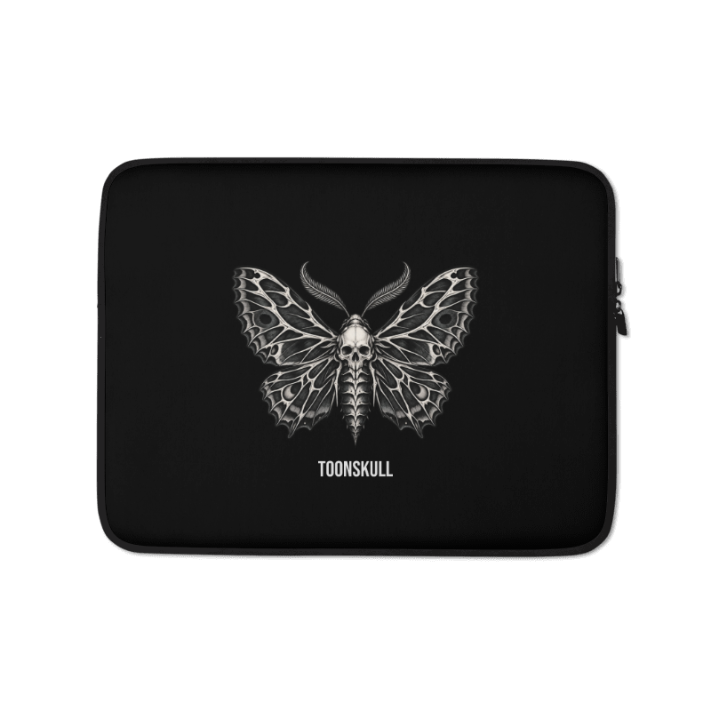 TOONSKULL Blackout Laptop Sleeve — Black — Printful product view